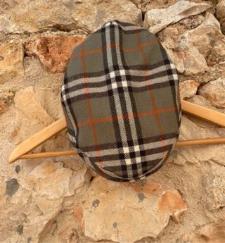 Gorra plana Burberry Nova check lana