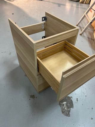 Mueble de baño Ikea madera