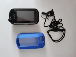 GPS Garmin Oregon 700 con funda azul