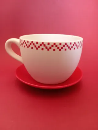 Tazzone portavaso con piatto decorati Natale