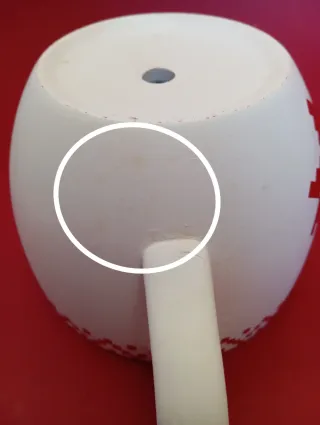 Tazzone portavaso con piatto decorati Natale