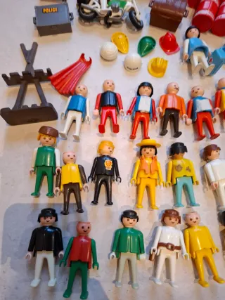 Gran lote Playmobil figuras y accesorios (años 90)