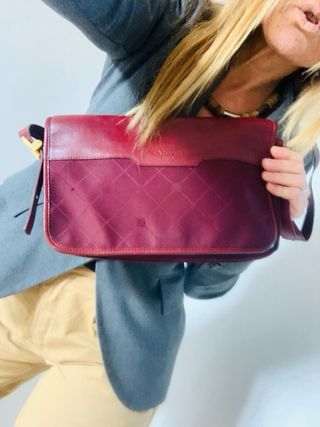 Bolso vintage Lanvin piel y lona