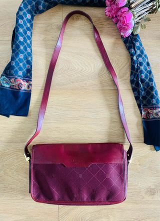 Bolso vintage Lanvin piel y lona