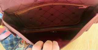 Bolso vintage Lanvin piel y lona