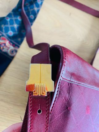 Bolso vintage Lanvin piel y lona