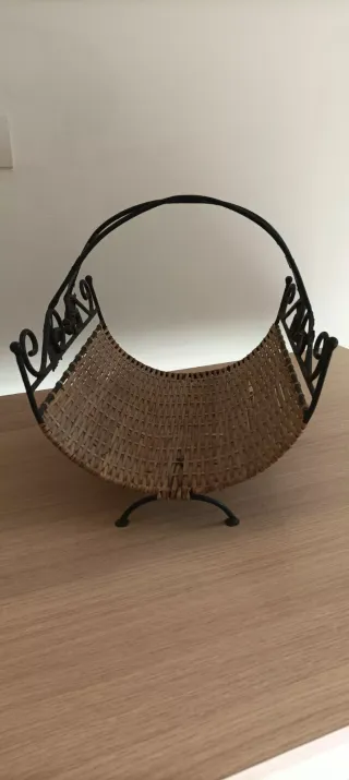 Portariviste/Portagiornali in Metallo e Vimini