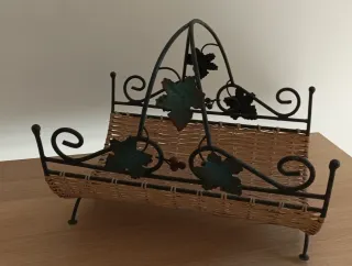 Portariviste/Portagiornali in Metallo e Vimini