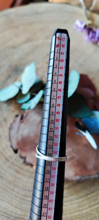 Anillo Plata Ley Doble Piedra Malaquita Natural