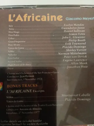 L'Africaine - Opera 3 cd Gli ugonotti 3 cd
