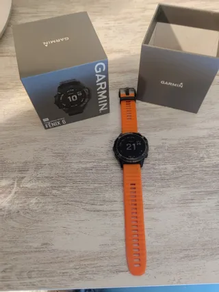 Garmin Fenix 6 Pro Negro y Naranja