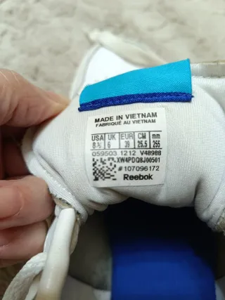 Deportivas Reebok Mujer Blancas y Azules