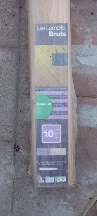 Lamas Pino Bruto 10 uds (2m²)