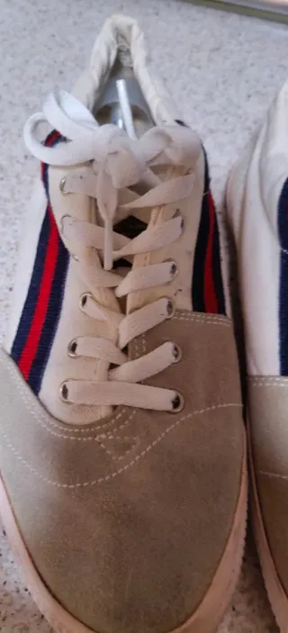 Zapatillas El Ganso Beige y Blanco