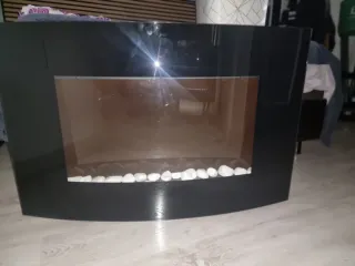 Chimenea Eléctrica Negra