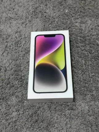 iPhone 14 Blanco con Caja y Papeles.