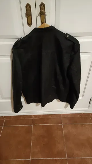 Chaqueta Zara Man Negra Entret. Cremalleras