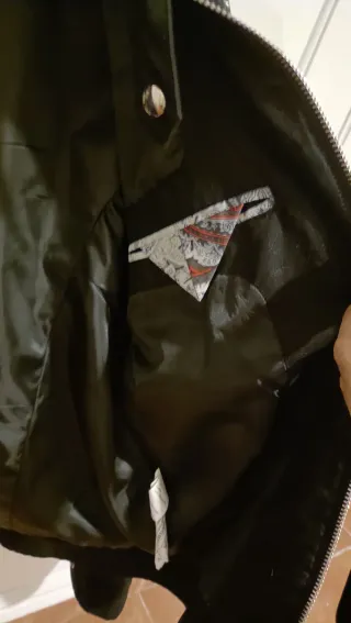 Chaqueta Zara Man Negra Entret. Cremalleras