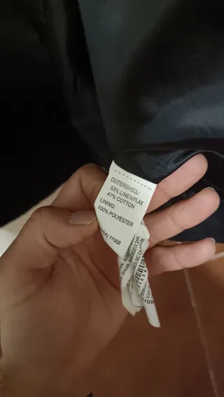 Chaqueta Zara Man Negra Entret. Cremalleras