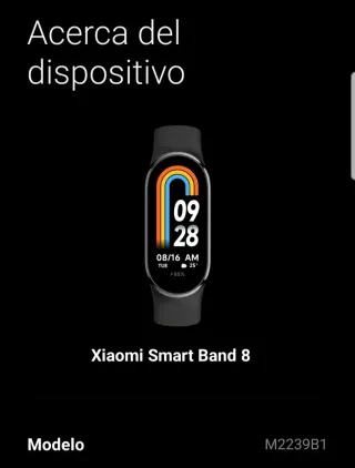Pulsera Xiaomi Mi Band 8 Negra