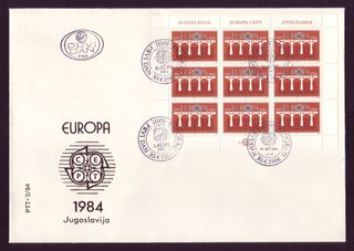 7 Sobres PD YUGOSLAVIA | Europa-CEPT | 1981-84