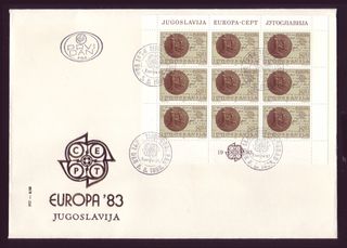 7 Sobres PD YUGOSLAVIA | Europa-CEPT | 1981-84