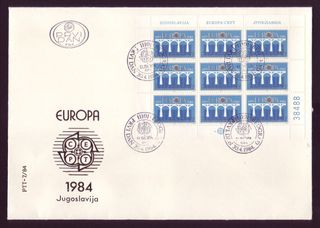 7 Sobres PD YUGOSLAVIA | Europa-CEPT | 1981-84
