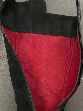 Botas Tacón Alto Piel Vuelta Negras