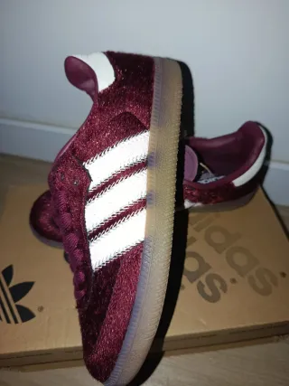 Zapatillas Adidas Samba Terciopelo Morado Mujer