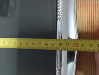 Marco de fotos plateado decorado