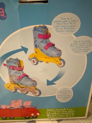 Patines infantiles Peppa Pig talla 27-30