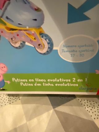Patines infantiles Peppa Pig talla 27-30