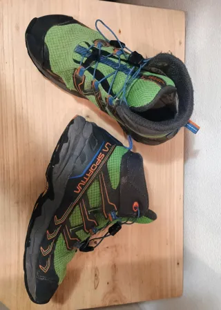 Scarpe trekking bambino verdi