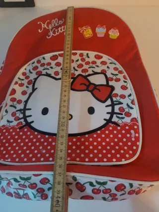 Zaino Hello Kitty rosso con ciliegie