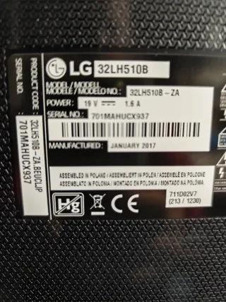 TV LG 32LH510B Gris
