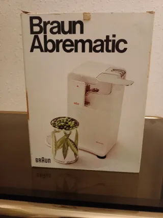 Abrelatas Eléctrico Braun Abrematic Vintage
