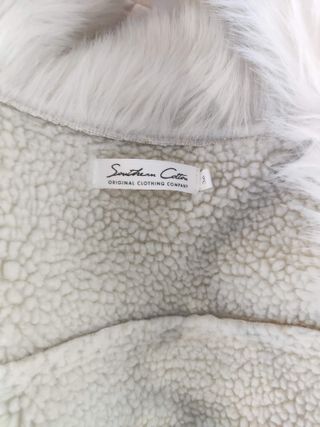 Cazadora Biker Gris Piel Sintética