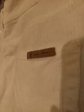 Pantaloni velluto donna panna