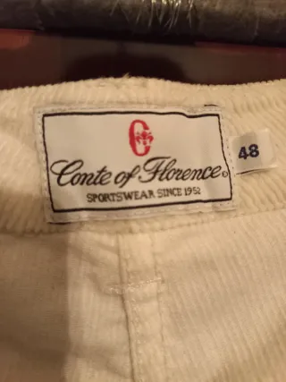 Pantaloni velluto donna panna