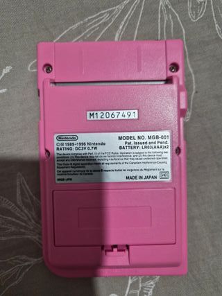 Nintendo Game Boy Pocket Rosa completa