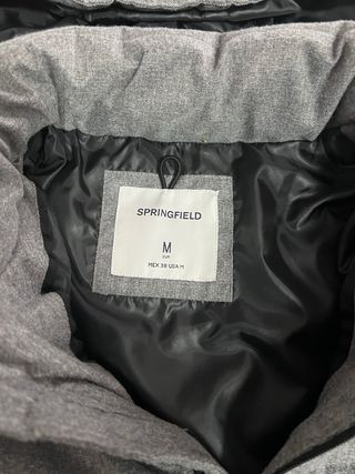 Chaqueta acolchada Springfield gris hombre talla M