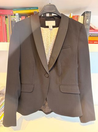 Americana H&M Negra Mujer Talla M