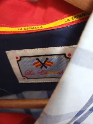 Camisa cuadros azul hombre LA ESPAÑOLA Talla 5
