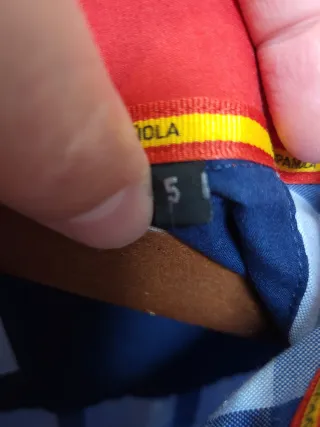 Camisa cuadros azul hombre LA ESPAÑOLA Talla 5