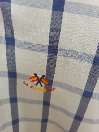 Camisa cuadros azul hombre LA ESPAÑOLA Talla 5