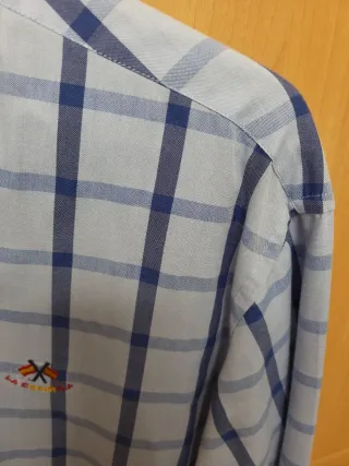 Camisa cuadros azul hombre LA ESPAÑOLA Talla 5