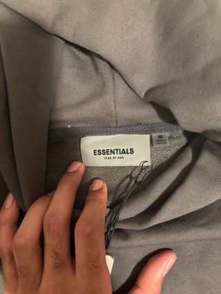 Sudadera Essentials Fear of God Gris Talla M