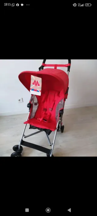 Carrinho de Bebê Maclaren Globetrotter II Vermelho