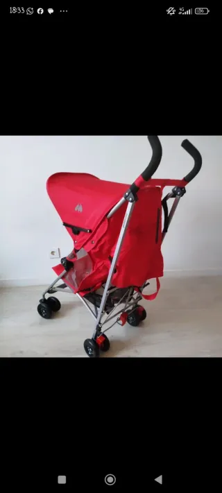 Carrinho de Bebê Maclaren Globetrotter II Vermelho