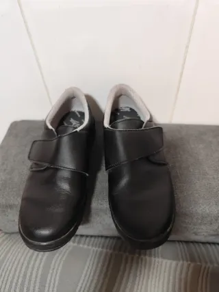Zapatos niño velcro negros